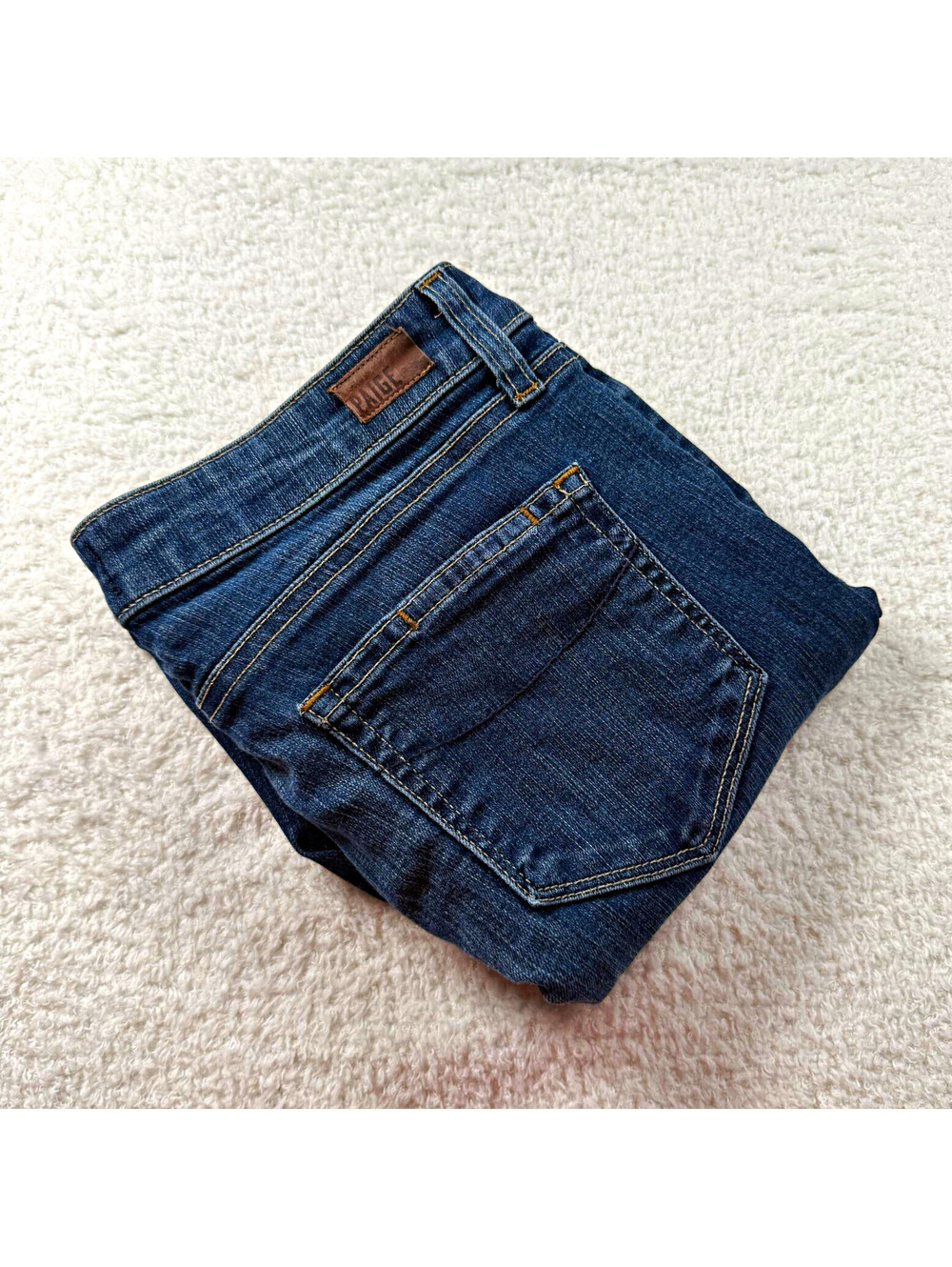 PAIGE Kylie Crop Jeans Women’s 28 Blue Stretch Skinny Cropped Made USA